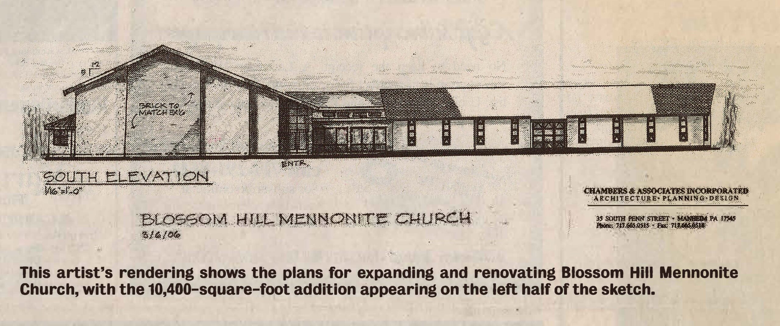 Our History Blossom Hill Mennonite Church